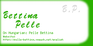 bettina pelle business card